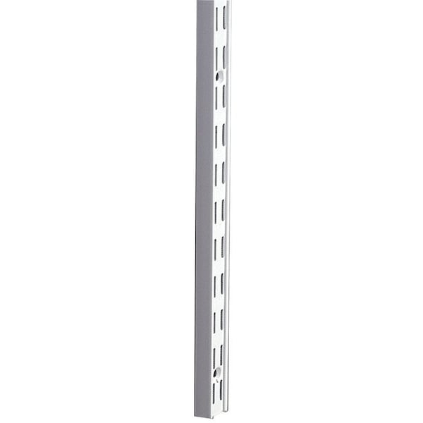 Knape & Vogt White Steel Double Slot Shelf Standard 14 Ga. 63 in. L 300 lb 82 WH 63 - main